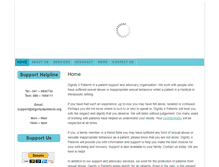 Tablet Screenshot of dignity4patients.org
